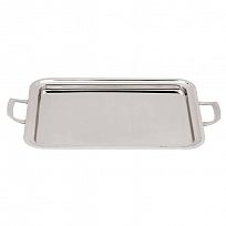 Rectangular tray with handles