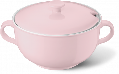 Супница без крышки розовый