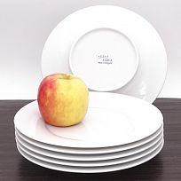 Dîner 6er-Set Dessertteller 22 cm weiß