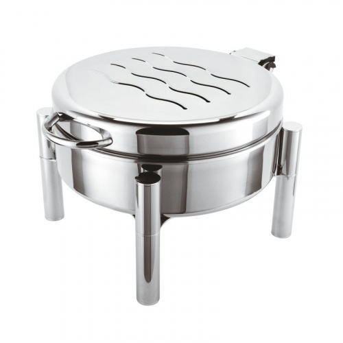 Chafing dish round solid alcohol heating