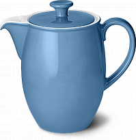 Кофейник без крышки винтаж синий