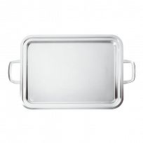 Rectangular tray with handles