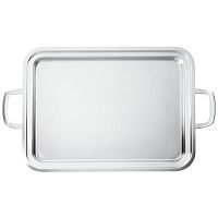 Rectangular tray with handles