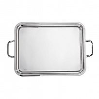 Rectangular tray with handles