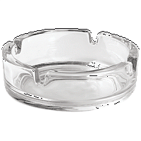 Пепельница, стекло, D=103,H=33мм, прозр.
