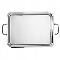 Rectangular tray with handles