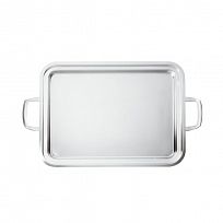 Rectangular tray with handles