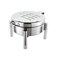Chafing dish round solid alcohol heating