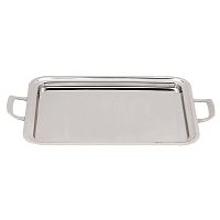 Rectangular tray with handles