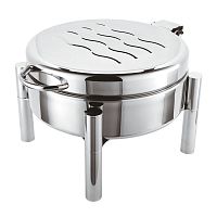 Chafing dish round solid alcohol heating