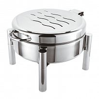 Chafing dish round solid alcohol heating