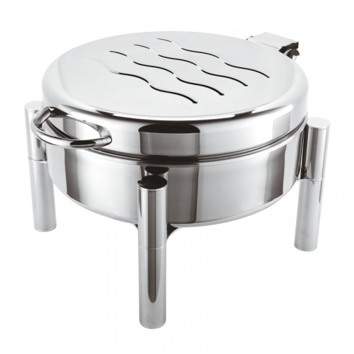 Chafing dish round solid alcohol heating