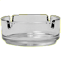 Пепельница, стекло, D=87,H=35мм, прозр.